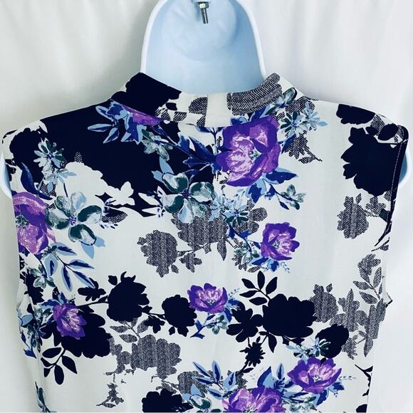 Nine West Floral Blouse Size Large - Picture 7 of 9